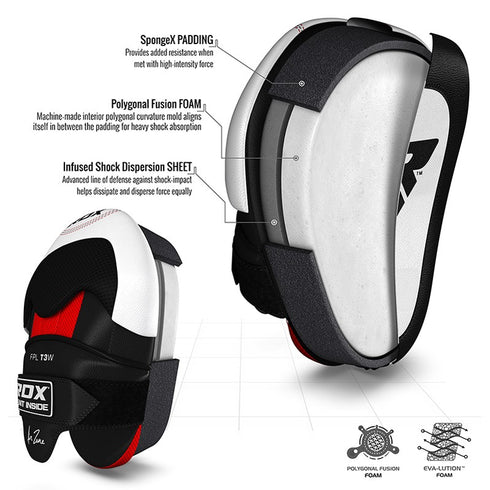 RDX T3 ZERO IMPACT LEATHER BOXING PADS-3